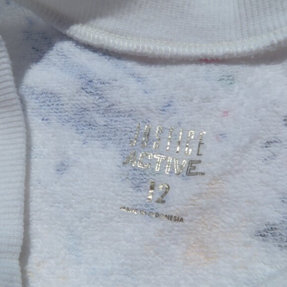 Justice Active Sweatshirt Top 12 Girls Kids Cotton Sweater - Picture 7 of 15